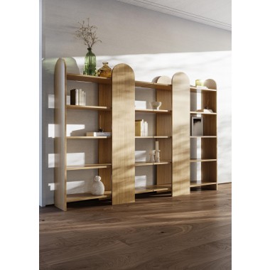 TemaHome Venice Bookcase in Light Oak - Lifestyle