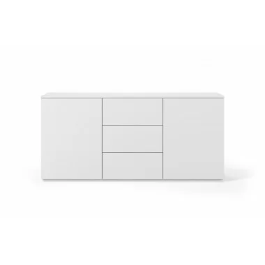 TemaHome Join 180H1 Wood Top With Sub-Base in Pure White - Front