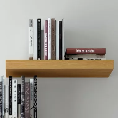 TemaHome Balda 60 Cm Hanging Wall Shelf in Oak - Lifestyle Front