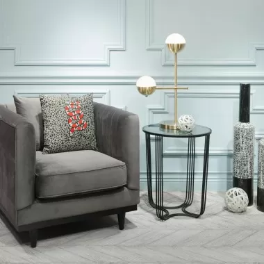 Zuo Modern Waterloo Table Lamp White And Bronze - Lifestyle