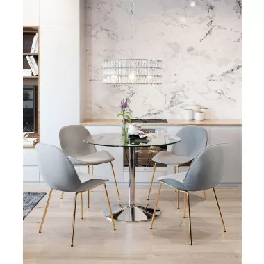 Zuo Modern Jena Ceiling Lamp Chrome - Lifestyle