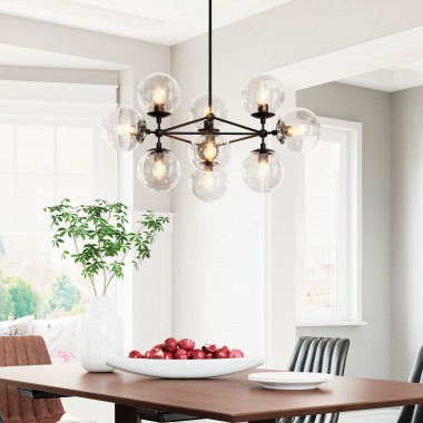 Zuo Modern Belfast Ceiling Lamp Black - Lifestyle