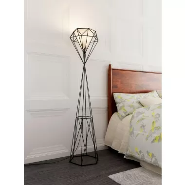 Zuo Modern Delancey Floor Lamp Black - Lifestyle