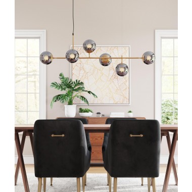 Zuo Modern Gisela Ceiling Lamp Brass - Lifestyle 4