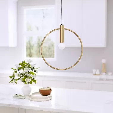 Zuo Modern Irenza Ceiling Lamp Brass - Lifestyle