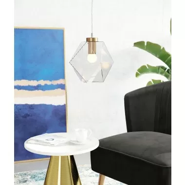 Zuo Modern Jenny Ceiling Lamp Brass - Lifestyle