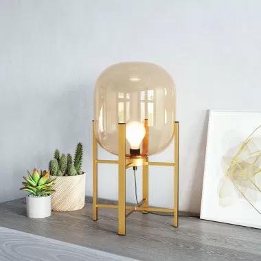Zuo Modern Wonderwall Table Lamp Gold - Lifestyle