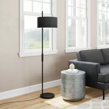 Zuo Modern Lonte Floor Lamp Black - Lifestyle
