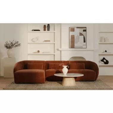 Amelia Right Arm Facing Chaise Chestnut