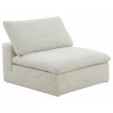 Moe's Home Collection Clay Slipper Chair NeverFear Fabric Coastside Stand - Angled