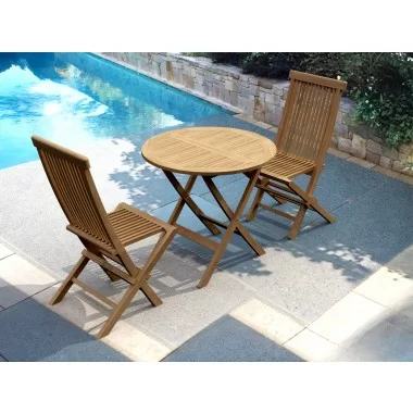 Anderson Teak Windsor Classic 3-Pieces Bistro Set -108A Lifestyle