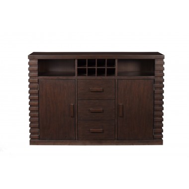 Alpine Furniture Trulinea Sideboard, Dark Espresso - Front Angle