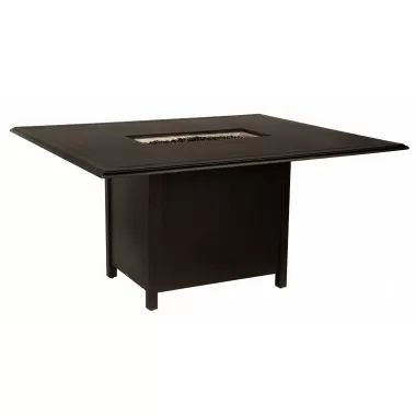 Woodard Solid Cast 70" x 60" Rectangular Counter Height Fire Table