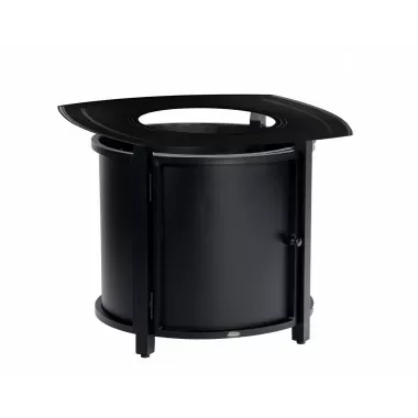 Woodard Solid Cast Square Round Chat Height Fire Table