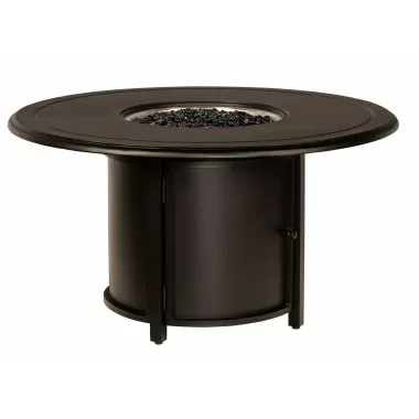 Woodard Solid Cast Round Chat Height Fire Table