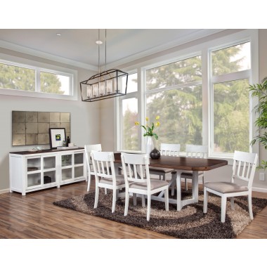 Alpine Furniture Donham Two Tone Dining Table - Lifestyle