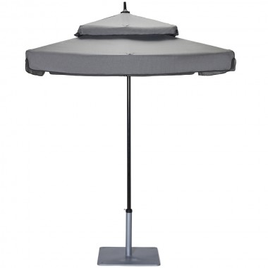 Woodard Canopi Duplici 9' Octagonal Double Tier Umbrella with Sunbrella Marine Fabric