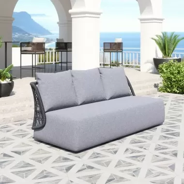 Zuo Modern Mekan Sofa in Gray - Lifestyle