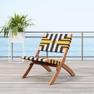 Zuo Modern Sunbeam Lounge Chair Multicolor - Lifestyle