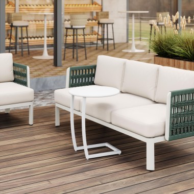 Zuo Modern Noga End Table White - Lifestyle