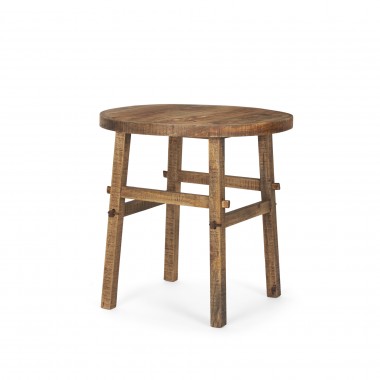 Mercana Rosie Large Brown Wood End Table