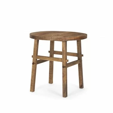Mercana Rosie Large Brown Wood End Table