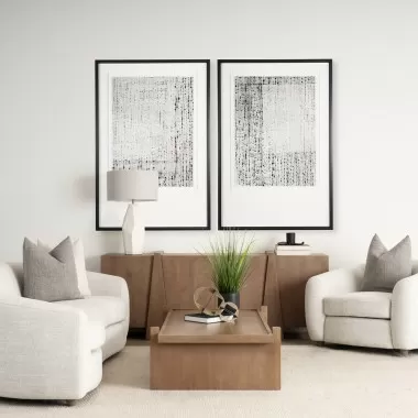 Mercana Eula Medium Brown Wood 4-Door Sideboard