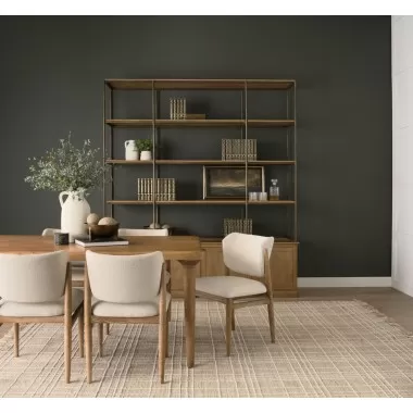 Mercana Suvan 72L Light Brown Rectangular Oak Wood Dining Table