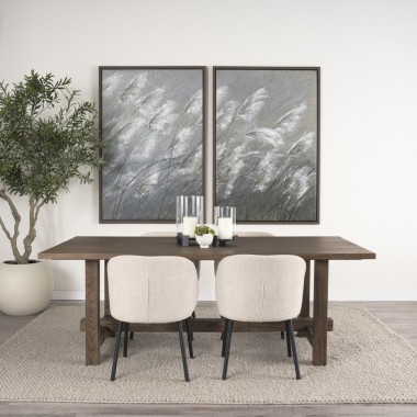 Mercana Suke Medium Brown Rectangular Oak Dining Table
