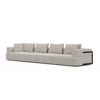 Mercana Warner Gray 2 Piece Long Sofa Set