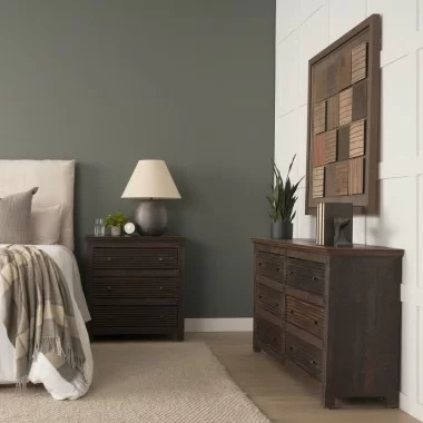 Mercana Rhett Reclaimed Wood 6 Drawer Cabinet Set
