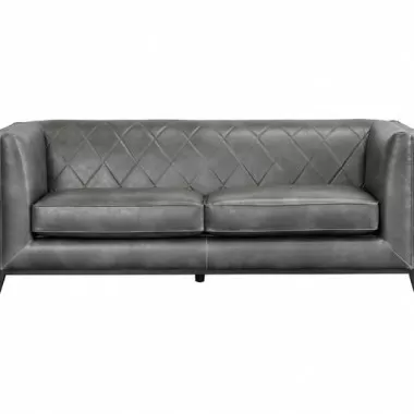 Sunpan Salvatore Sofa - Overcast Grey - Front Angle