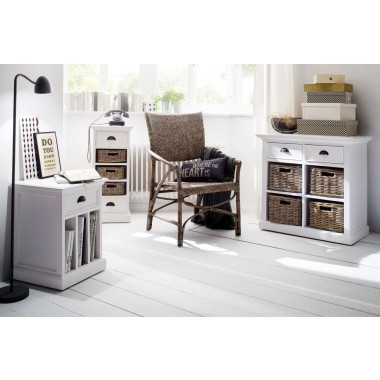 Nova Solo Wickerworks Jester Dining Armchairs - Set Of Two - Lifestyle