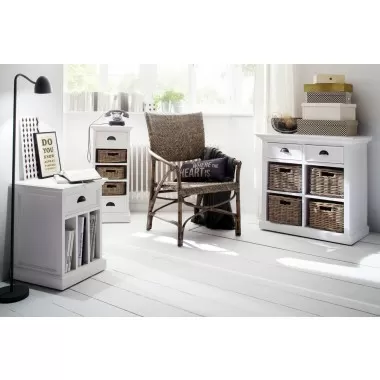 Nova Solo Wickerworks Jester Dining Armchairs - Set Of Two - Lifestyle