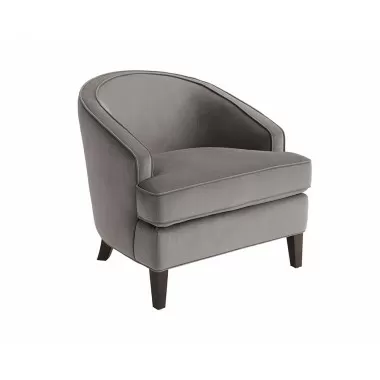 Sunpan Coleman Lounge Chair in Portsmouth Grey - Angled
