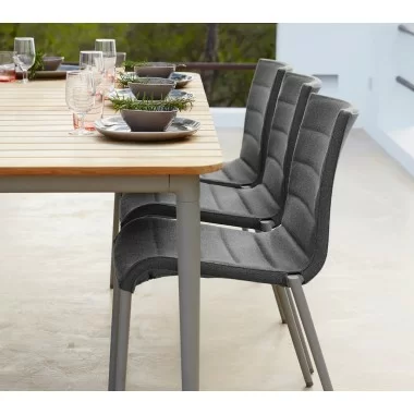 Cane-Line Core Chair, Stackable, Cane-Line AirTouch side view