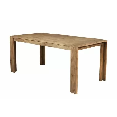 Alpine Furniture Seashore Dining Table in Antique Natural - Front Side Angle