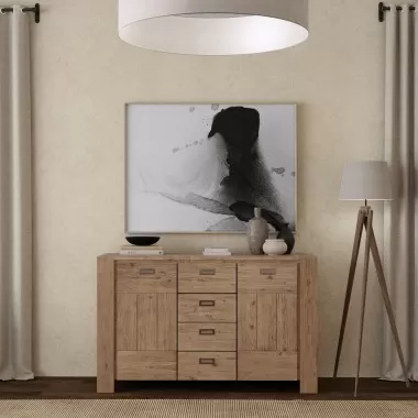 Alpine Furniture Seashore Sideboard in Antique Natural - Lifestyle