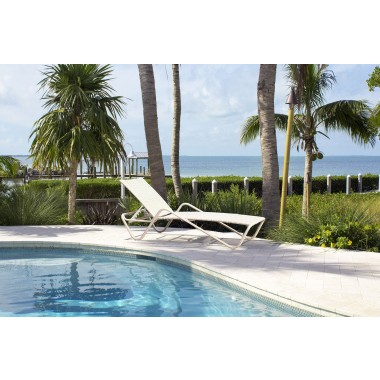 Hospitality Rattan Patio Athens Chaise Lounge Outdoor