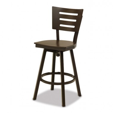 Telescope Casual Avant MGP Aluminum Balcony Height Swivel Chair - Set of 2