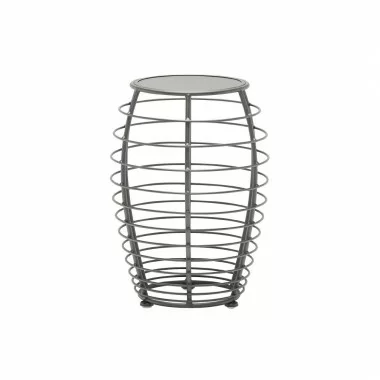 Woodard Latitude Side Table - Angled and Zoomed