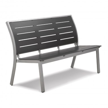 Telescope Casual Bazza 56" Stacking Armless Bench - Front Side Angle