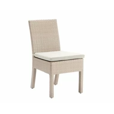 Hospitality Rattan Patio Rubix Stackable Side Chair