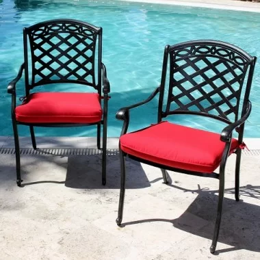 Infinita ComfortCare Cast Aluminum Dining Armchair - Set of 2