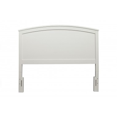 Alpine Furniture Baker California King Headboard Only In White - Angled View