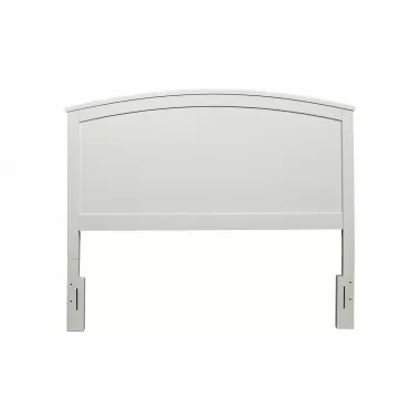 Alpine Furniture Baker California King Headboard Only In White - Angled View