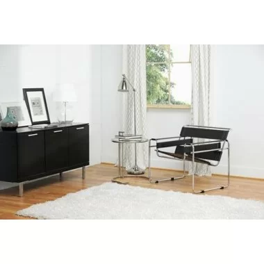 Baxton Studio Jericho Leather Accent Chair