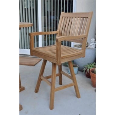 Anderson Teak Rialto Swivel Bar Arm Chair