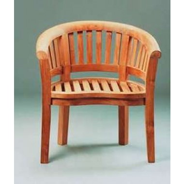 Anderson Teak Curve Armchair Extra Thick Wood