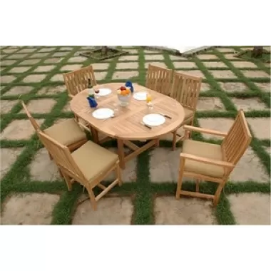 Anderson Teak 67" Oval Extension Table with Wilshire Dining Armchair and Wilshire Dining Chair 1
